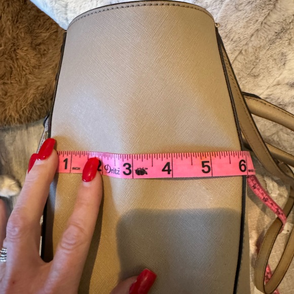 Gorgeous Michael Kors Saffiano leather studded tote! Like new! - Picture 9 of 9